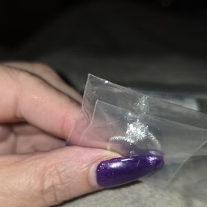 1 Ct Moissanite Sterling Silver Ring - Size 6